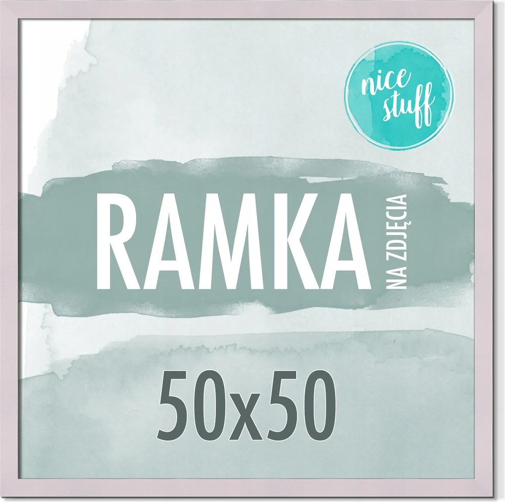 Képkeret 50x50 Képkeretek Fénykép szögletes Púder Lila