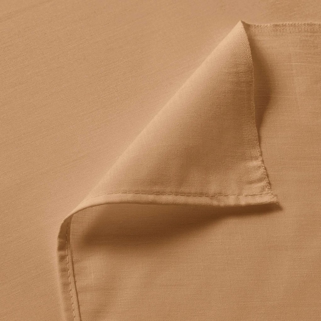 Goldea sima pamut lepedő - őszi barna 140 x 240 cm