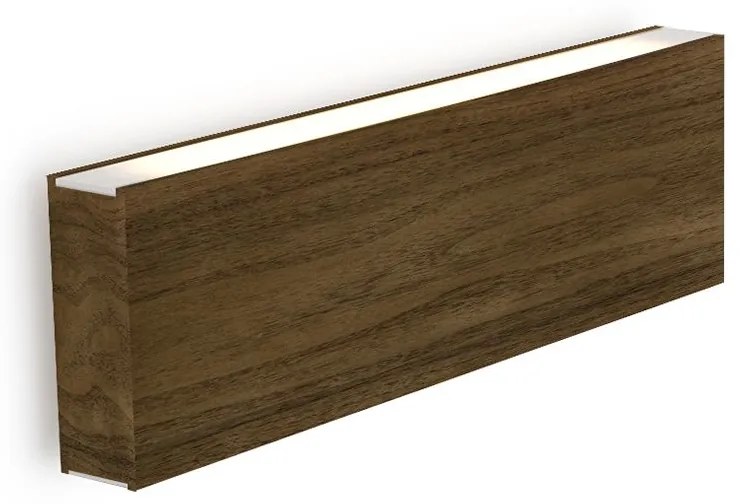 Fali lámpa LED120, külső meghajtó, szabályozható, többféle változat - TUNTO Modell: 200 mm-es tölgy, feketére pácolt, direkt és indirekt fény