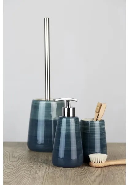 WENKO 22648100 - WC szett POTTERY 12,5x39,5 cm türkiz