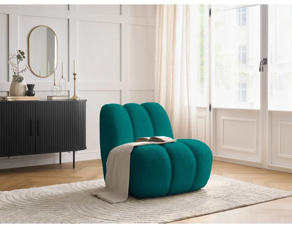 Türkiz buklé fotel Janissaire – Bobochic Paris