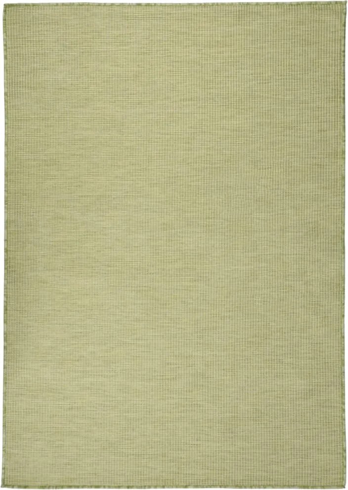 vidaXL zöld lapos szövésű kültéri szőnyeg 160 x 230 cm