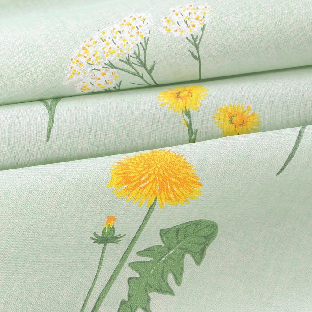 Goldea pamut reggeliző alátét - mező, zöld melanzs alapon - 2db 30 x 40 cm