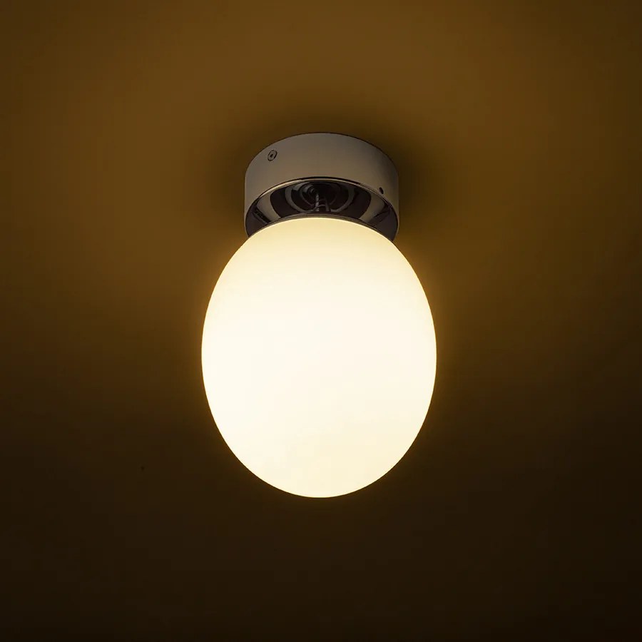 RENDL MERINGUE 16 mennyezeti lámpa opálüveg/króm 230V LED E27 15W IP44