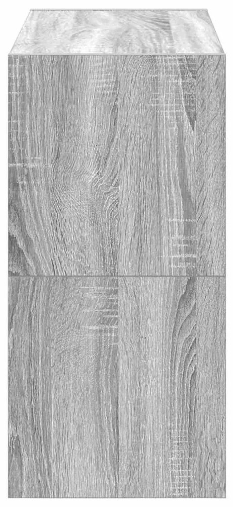 2 db szürke sonoma cipőtartó állvány halmozható 60x30x30,5 cm