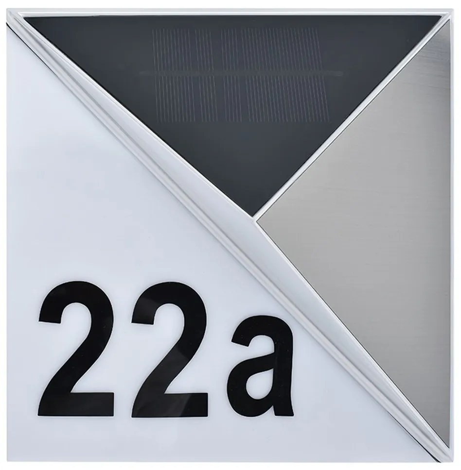 Spot-Light 6710402 - LED Napelemes házszám LED/3x0,1W/2,4V IP44