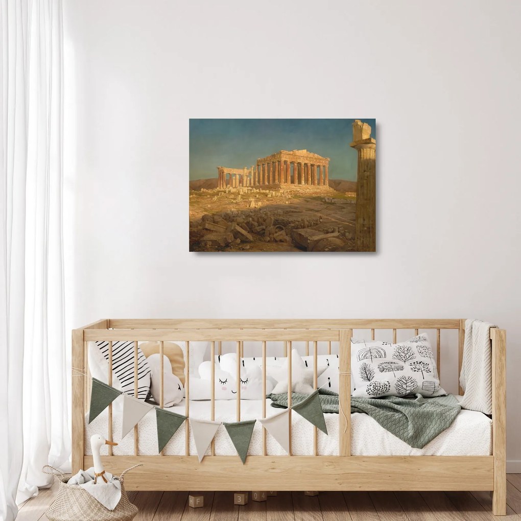 Üveg kép - Frederic Edwin Church, The Parthenon, reprodukciók (70x50 cm)
