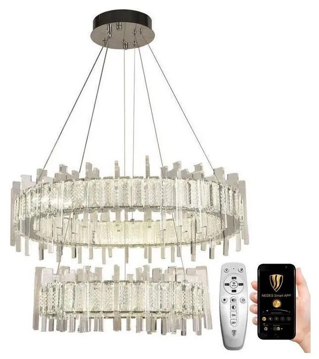 NEDES LED dimmelhető csillár zsinóron LED/65W/230V 3000-6500K + távirányítás ND3733