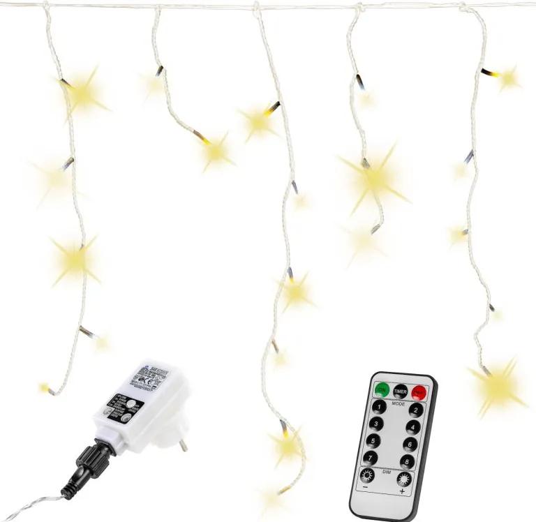 VOLTRONIC® Fényeső 600 LED Meleg fehér 15 m + vezérlő