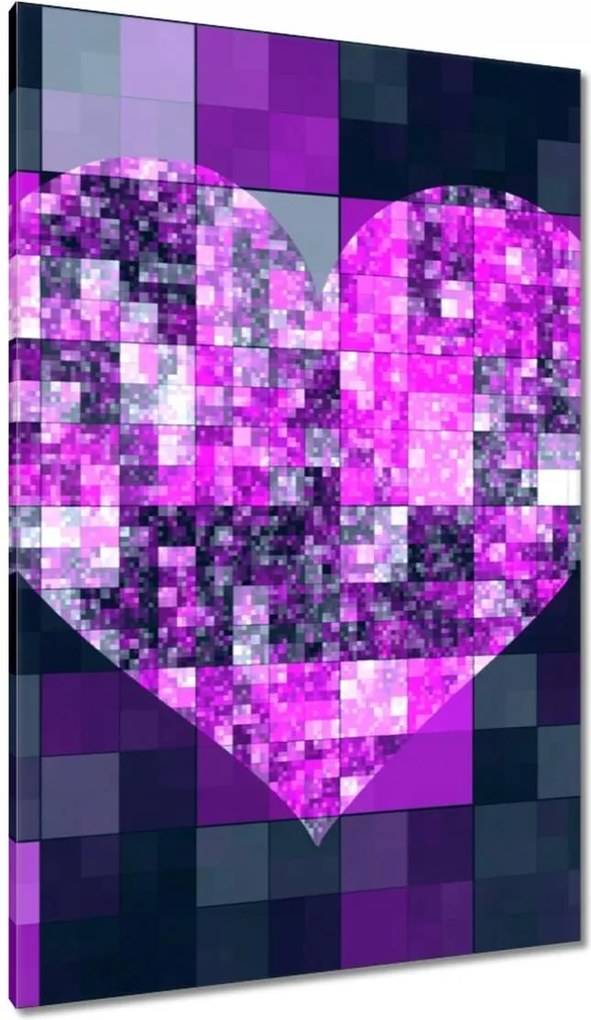 Vászonkép 80x120 Szív alakú mozaik