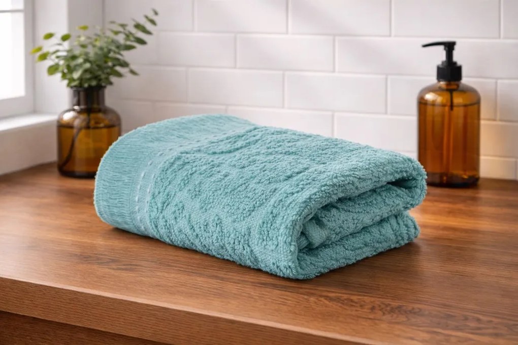 Textured konyharuha, menta, 30×50 cm