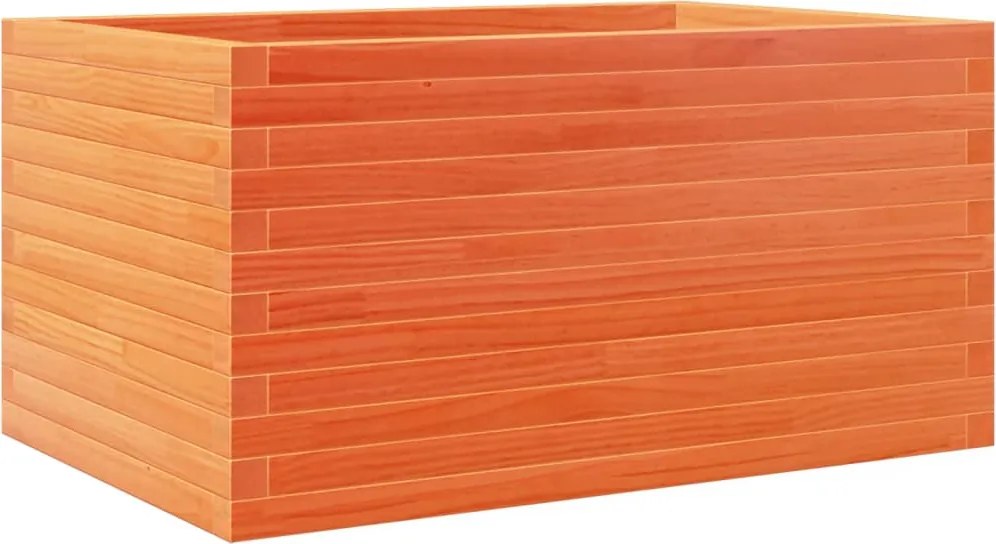 vidaXL viaszbarna tömör fenyőfa kerti virágláda 90 x 60 x 45,5 cm