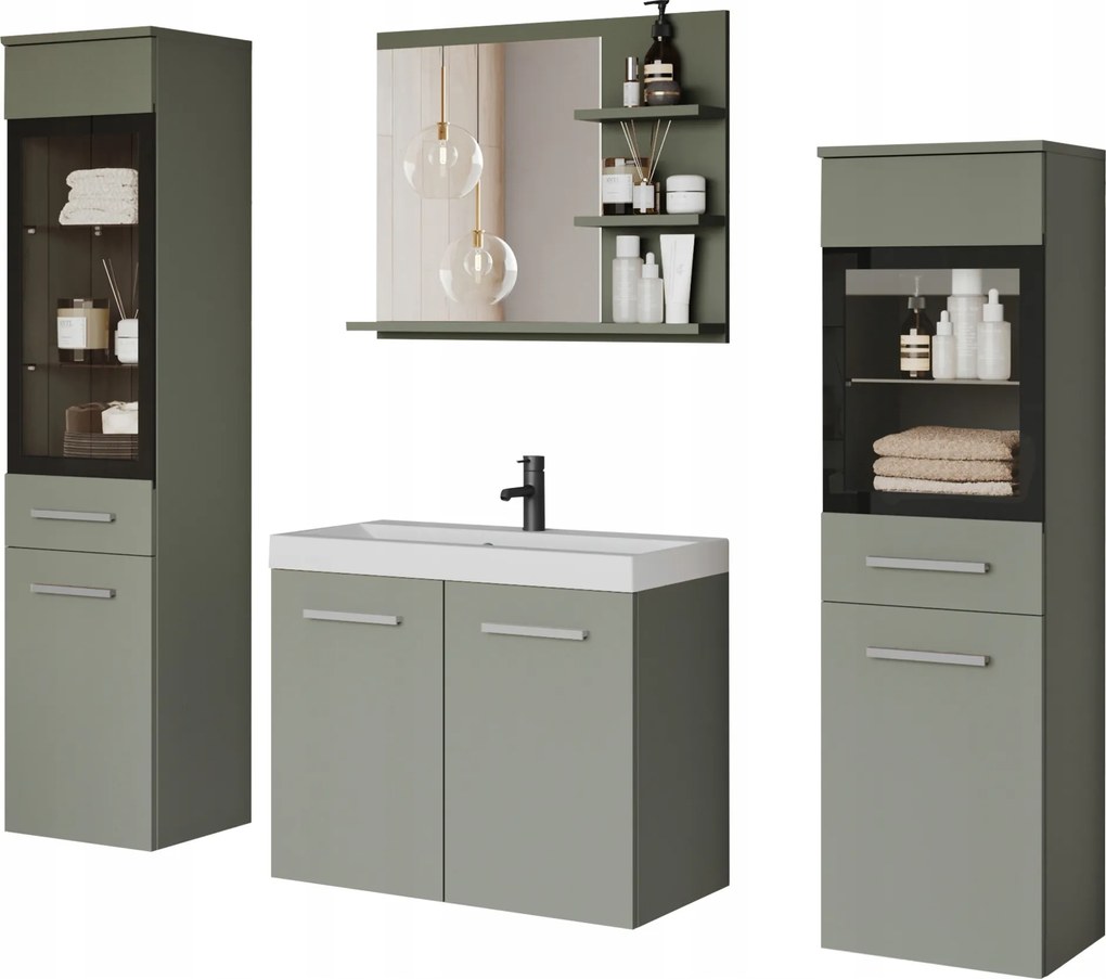 Fürdőszobabútor Udine És Mosdó Tükör Vitrin