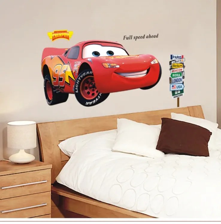 Vidám Fal Matrica Villám McQueen Verdák Cars