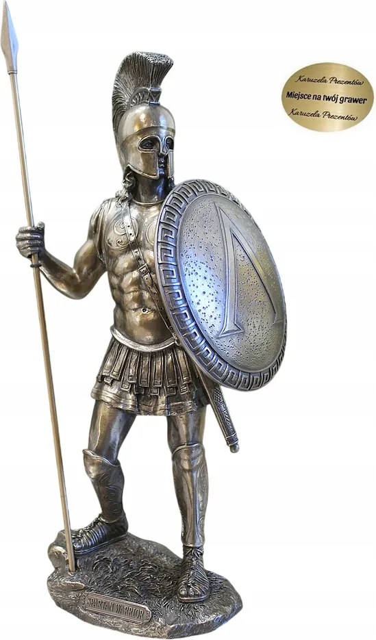 Spártai Harcos Figura Lándzsával És Pajzzsal Ajándék Gyűjtőnek V