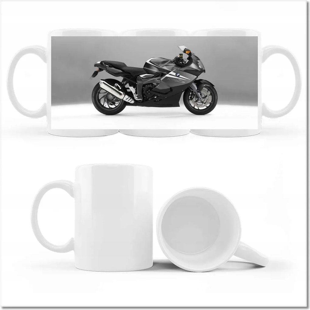 Nyomott mintás bögre Fekete-fehér üldöző