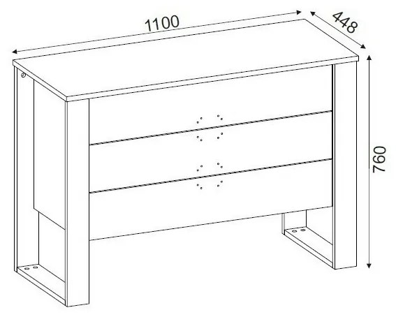 Bumerang Anthracite and Walnut komód