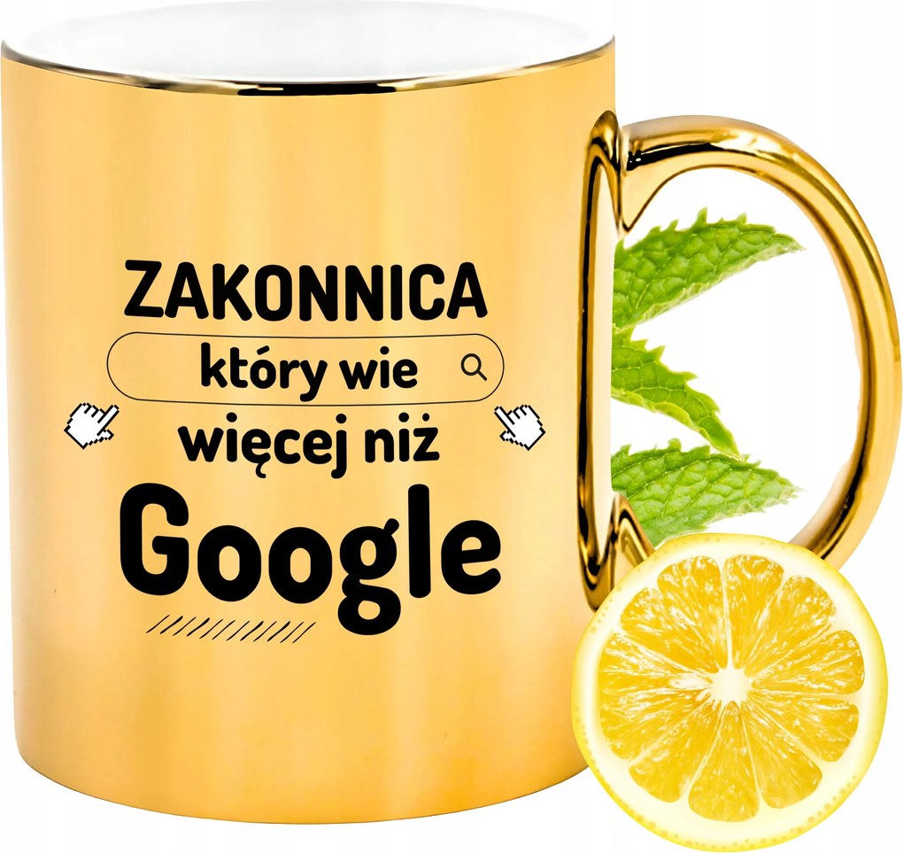 Arany csillogó bögre apácáknak ajándék fényképes nyomtatással