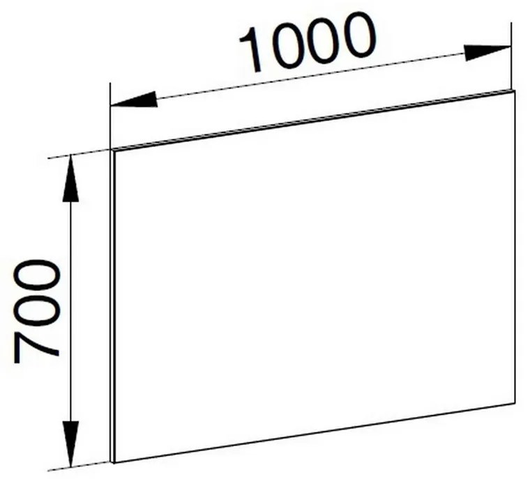 Mereo Mereo, tükör 1000x700x20 mm, MER-CN694