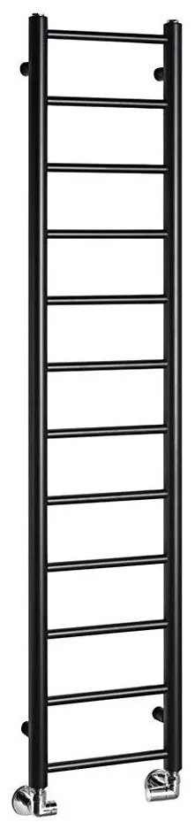 Sapho - Fürdőszobai radiátor DINA 278W 30x138 cm matt fekete