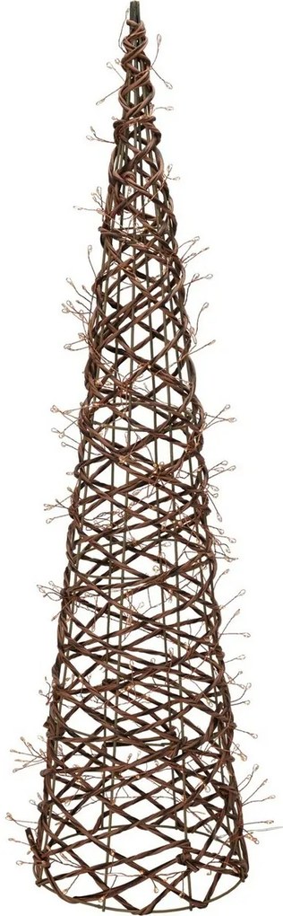 Kültéri karácsonyi dekoráció Világító kúp, 80 x 20cm, 300 LED, meleg fehér, 80 cm