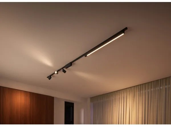 Philips-KÉSZLET 4xLED RGB Dimmelhető lámpa sínrendszerhez Hue LED RGB/44,6W/230V