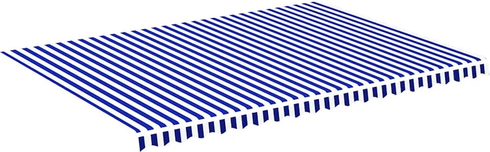 vidaXL kék és fehér csere napellenző ponyva 5 x 3,5 m