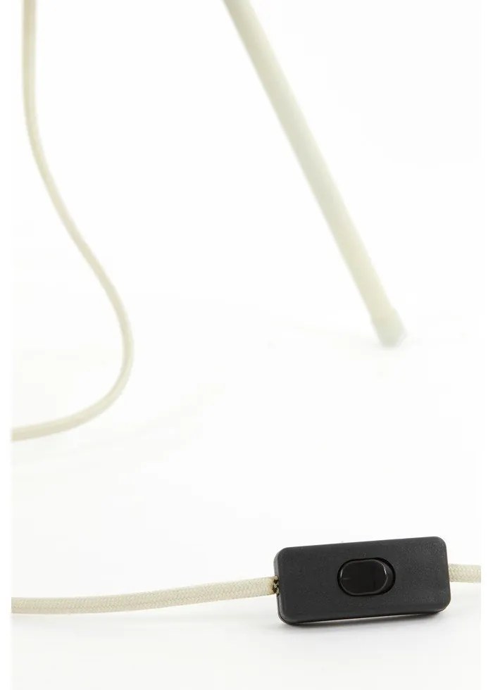 Krémszínű asztali lámpa (magasság 45 cm) Plumeria – Light &amp; Living