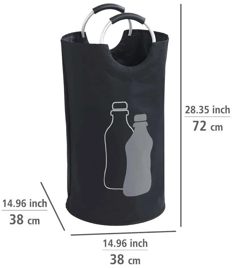 Fekete szemetes üvegpalackokhoz - Wenko