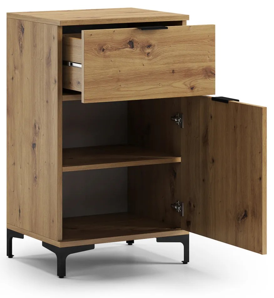 Mazzoni LANA K-50S komód Artisan Tölgy - FIÓKOS KOMÓD