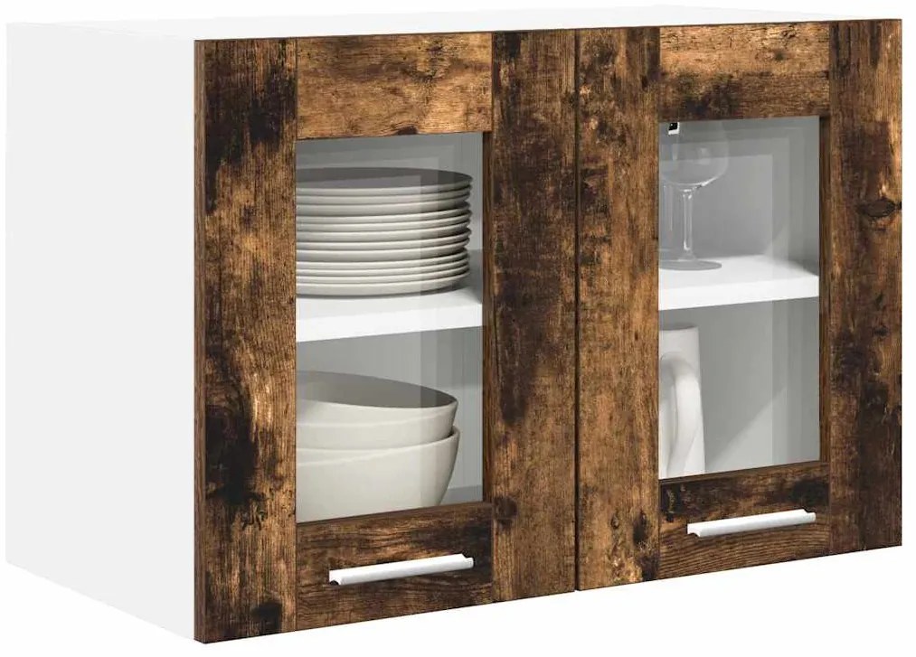 Függő szekrény Riga 2 pcs Füstölt tölgy 60 x 31 x 40 cm Faanyag