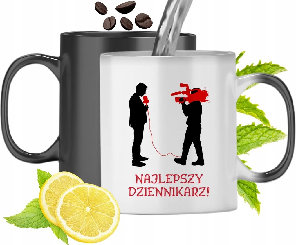 Mágikus Bögre Újságíróknak Színváltós Nyomtatott Fényképpel