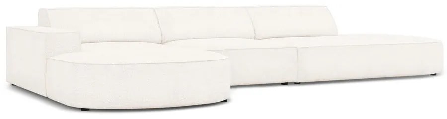 Bézs buklé szövet sarokkanapé (bal oldali) Jodie – Micadoni Home