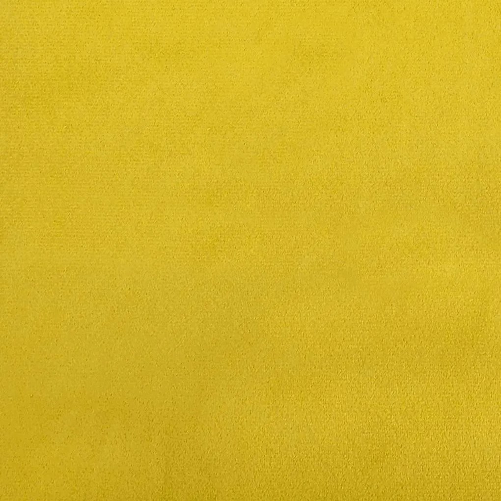 sárga bársony loveseat kanapé 140 cm