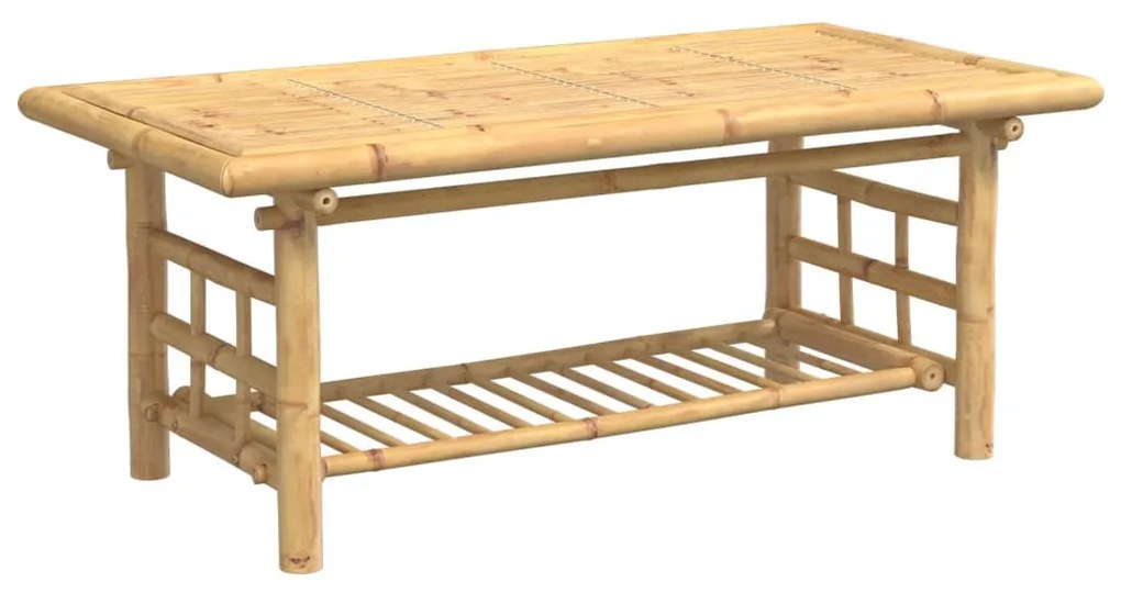 Bambusz dohányzóasztal 110x55x45 cm