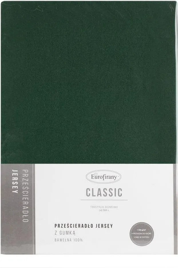 Gumis Lepedő Jersey 180x200 C.zöld Eurofirany JERS3