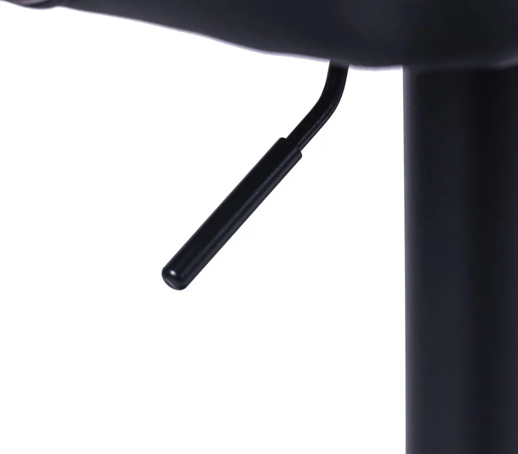 Elegáns Bárszék Fekete Eco-bőr Kárpittal. KANSAS