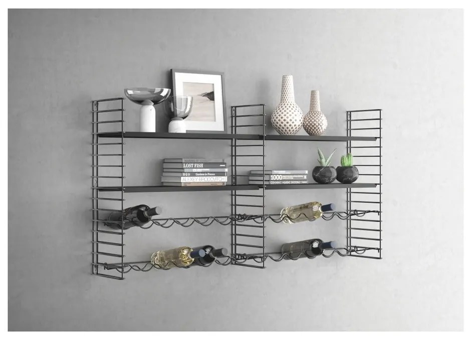 Fali polcos elem palacktartóval - Metaltex