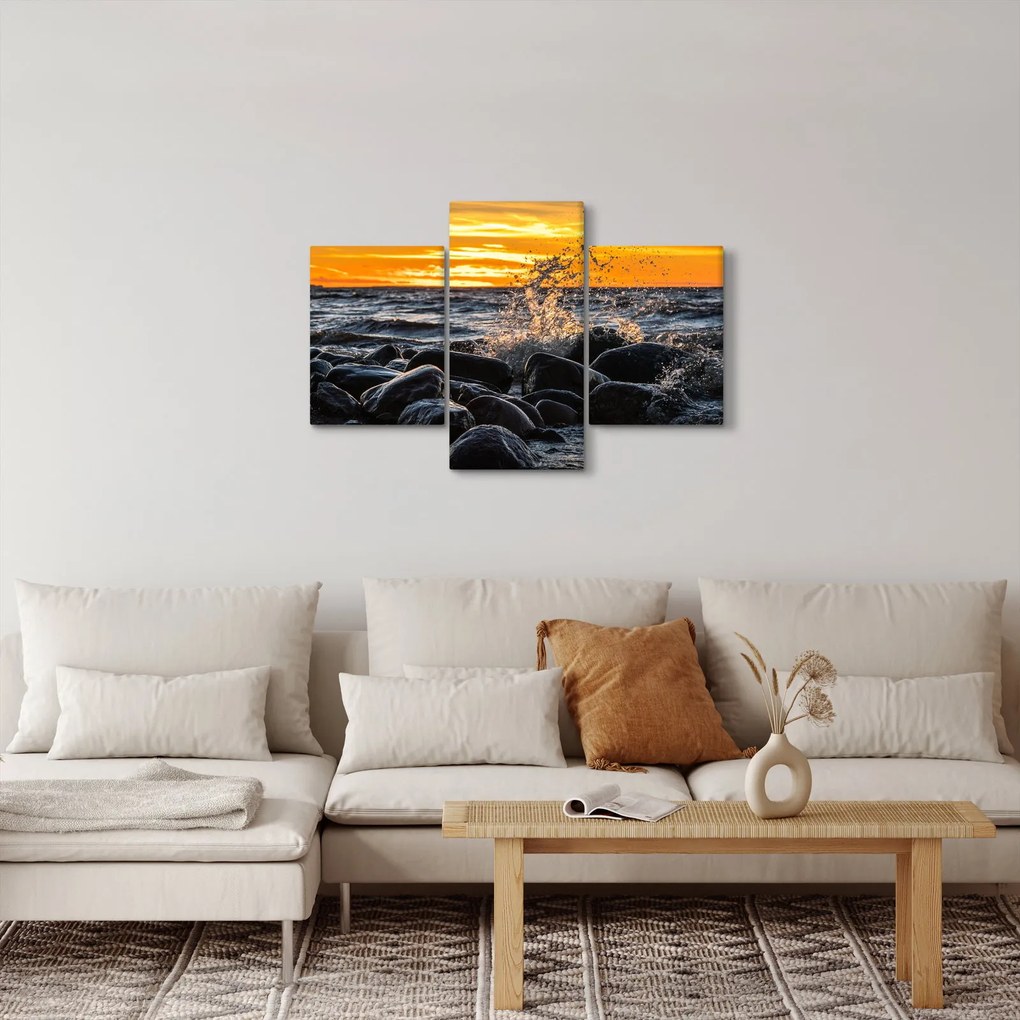 A tenger hullámai képe (90x60 cm)