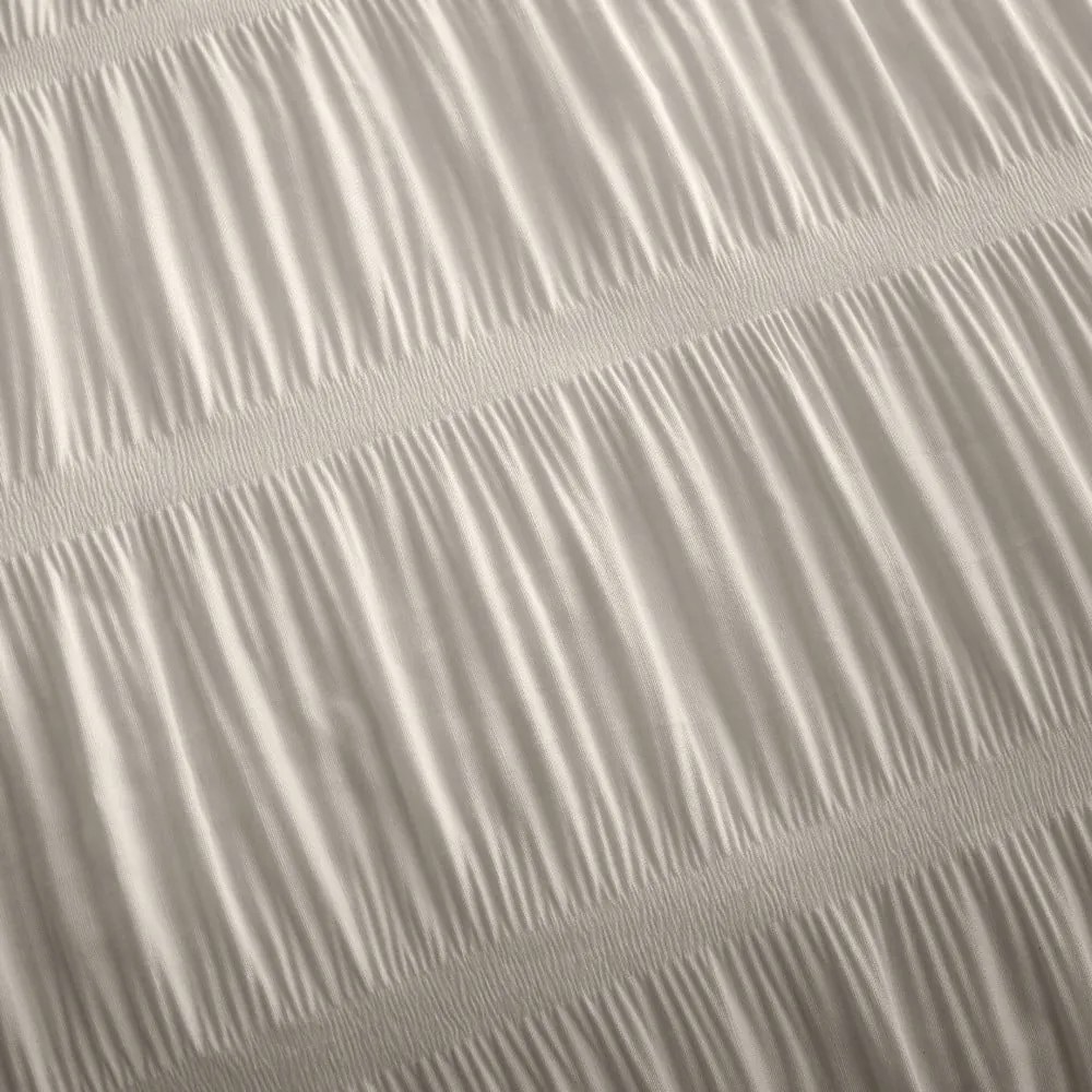 Bézs kétszemélyes ágyneműhuzat 200x200 cm Seersucker - Catherine Lansfield