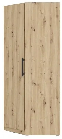Sarok gardróbszekrény MARO 94x213 cm artisan tölgy