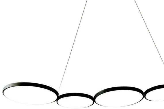 LED Csillár zsinóron OLYMPIA 5xLED/10W/230V fekete