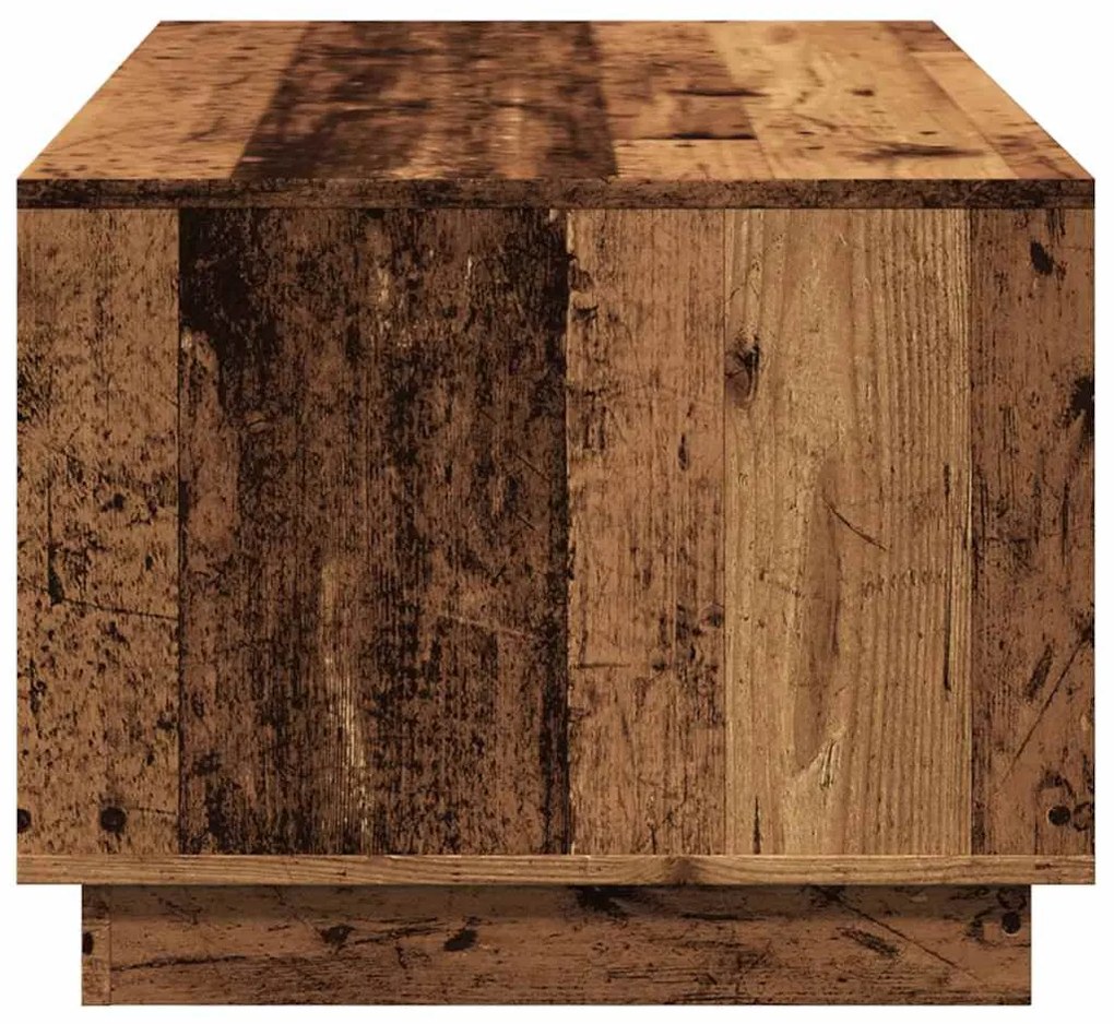 Antik fa színű szerelt fa dohányzóasztal 102 x 55 x 43 cm