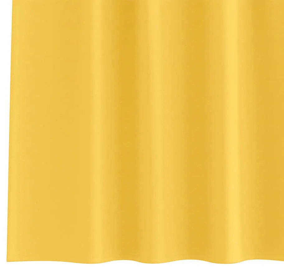 Függönyök függönyökkel 2 pcs mustársárga 140x140cm Poliészter