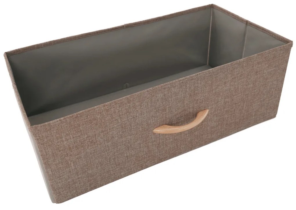 HAZEL TYP 2 szekrény szövet fiókokkal, barna, M