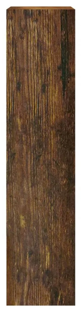 füstös tölgy színű szerelt fa cipősszekrény 63x24x103 cm