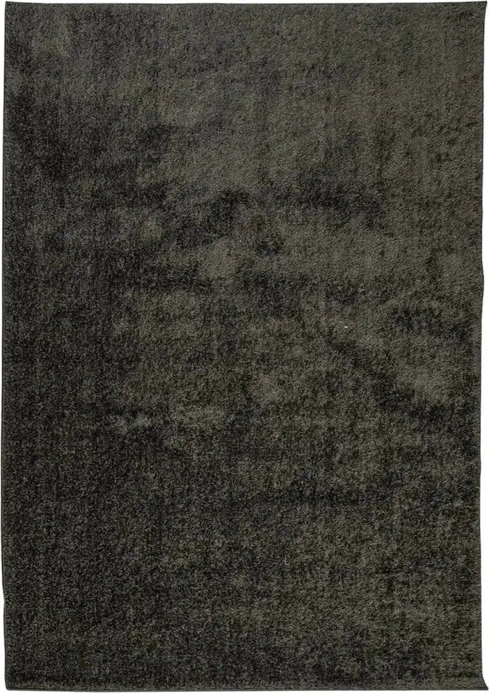vidaXL ISTAN antracitszürke hosszú szálú fényes szőnyeg 140 x 200 cm