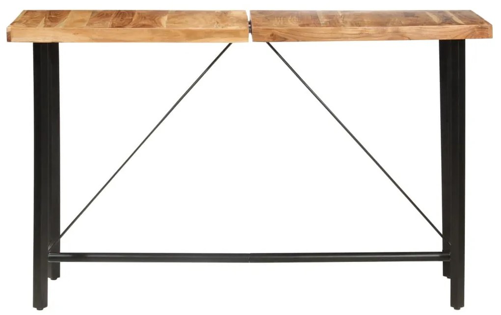 9 részes tömör akácfa és újrahasznosított fa bárszett