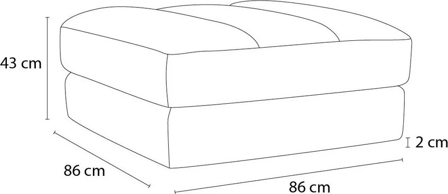 Narancssárga bársony lábtartó Sierra – Bobochic Paris