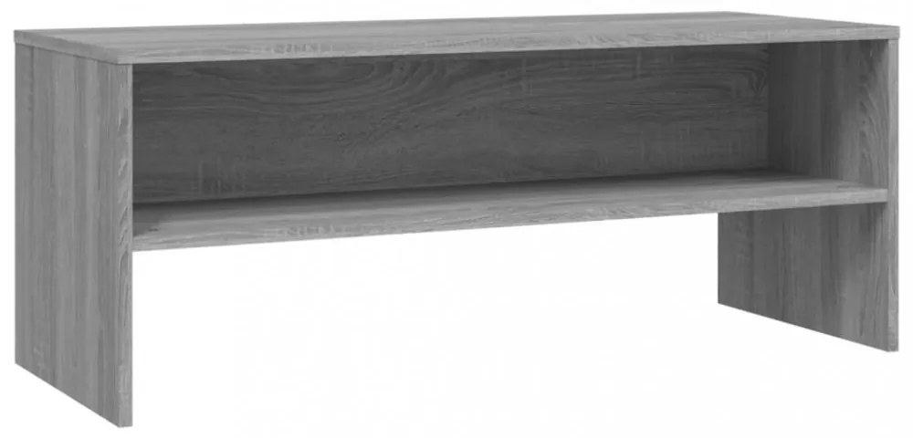 szürke sonoma színű szerelt fa TV-szekrény 100 x 40 x 40 cm